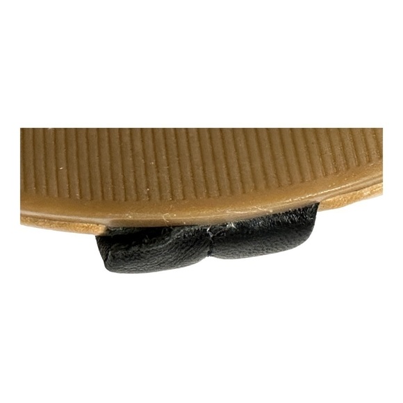 STEVE Madden Wizen Dual Textured Black and Tan Leather Sandals Size 7 - Picture 5 of 6